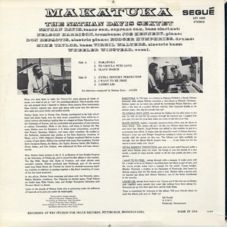 Nathan Davis / Makatuka (LP), Segue | 中古レコード通販 大阪