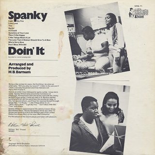Spanky Wilson / Spanky Doin' It back