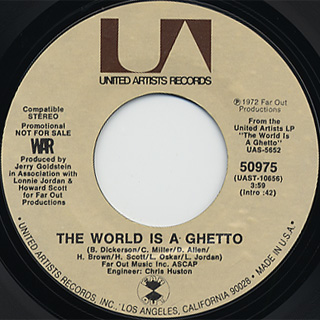 War / The World Is A Ghetto c/w (Mono) front