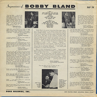 Bobby Bland / Ain't Nothing You Can Do back