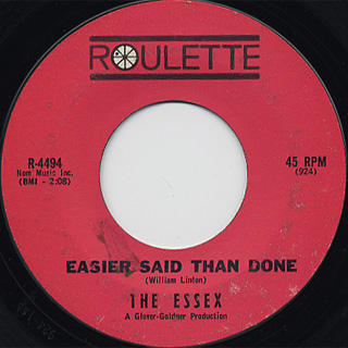 Essex / Easier Said Than Done c/w Are You Going My Way front