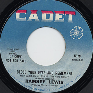 Ramsey Lewis / Do Whatever Sets You Free c/w Close Your Eyes And back