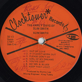 Slim Smith / Early Days! (LP), Clock Tower | 中古レコード