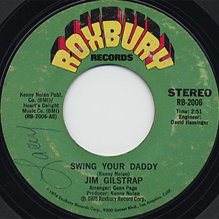 Jim Gilstrap / Swing Your Daddy c/w (pt2) front