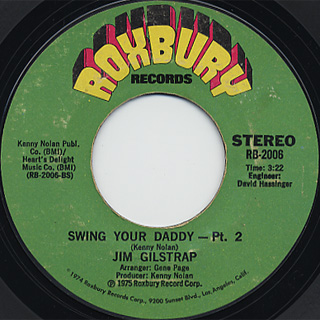 Jim Gilstrap / Swing Your Daddy c/w (pt2) back