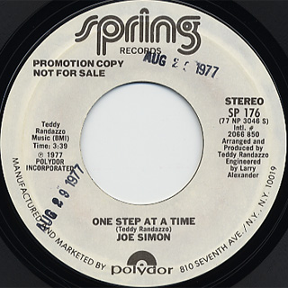 Joe Simon / One Step At A Time (Stereo)