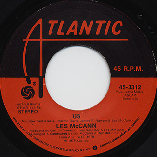 Les McCann / Us c/w Well, Cuss My Daddy back