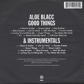 Aloe Blacc / Good Thing (3LP) label