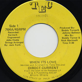 Direct Current / When Its Love(Short) c/w (Long)