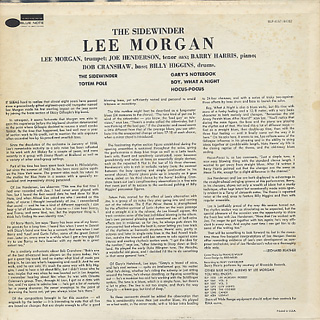 Lee Morgan / The Sidewinder back