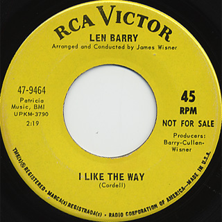 Len Barry / Sweet & Funky c/w I Like The Way back