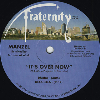Manzel / It's Over Now (MAW Remix) back