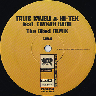 Talib Kweli & Hi-Tek / The Blast Remix (12inch), Rawkus | 中古 Talib Kweli & Hi-Tek / The Blast Remix (12inch), Rawkus | 中古
