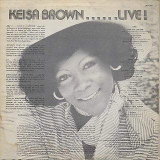Keisa Brown / ......Live! back