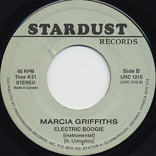 Marcia Griffiths / Electric Boogie (Vocal) c/w (Instrumental) back