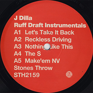 J Dilla / Ruff Draft Instrumental front