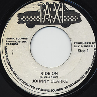 Johnny Clarke / Ride On c/w Version front