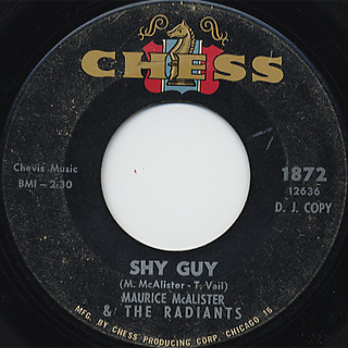 Maurice Mcalister / I'm In Love c/w Shy Guy back