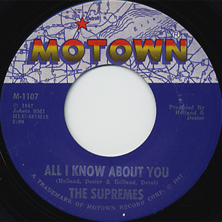 Supremes / All I Know About You c/w The Happening front