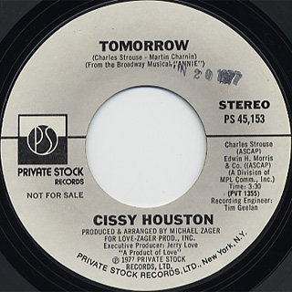 Cissy Houston / Tomorrow (Stereo) c/w (Mono)