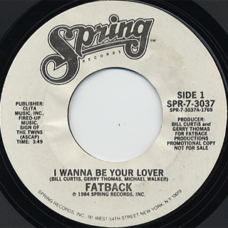Fatback / I Wanna Be Your Lover