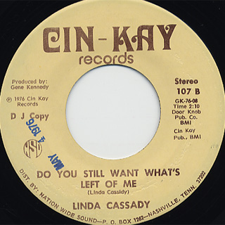 Linda Cassady / C.B. Widow c/w Do You Still Want What's Left Of Me back