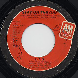 L.T.D. / April Love c/w Stay On The One back