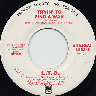 L.T.D. / Tryin' To Find A Way