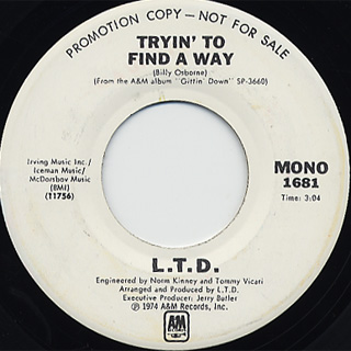 L.T.D. / Tryin' To Find A Way back