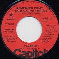 Tavares / Remember What I Told You To Forget