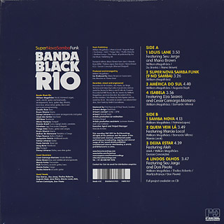 Banda Black Rio / Super Nova Samba Funk back