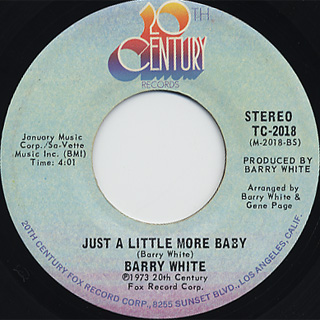 Barry White / I'm Gonna Love You Just A little More Baby c ...