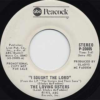 Loving Sisters / I Sought The Lord front