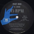 Al Green / Wait Here c/w To Sir With Love