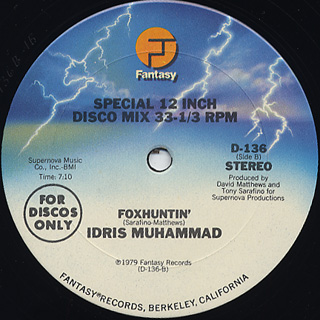 Idris Muhammad / Boogie Boots c/w Foxhuntin' back Idris Muhammad / Boogie Boots c/w Foxhuntin' back