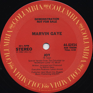 Marvin Gaye / Joy front