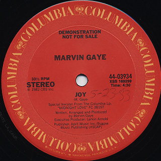 Marvin Gaye / Joy back