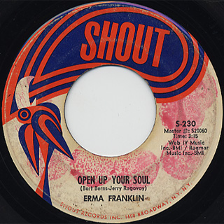 Erma Franklin / Open Your Soul c/w I'm Just Not Ready For Love front