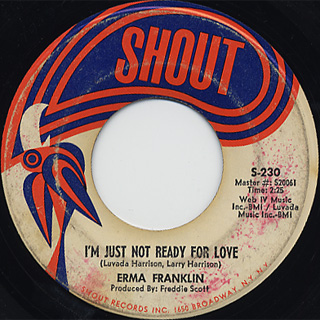 Erma Franklin / Open Your Soul c/w I'm Just Not Ready For Love back