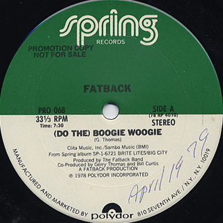 Fatback / (Do The)Boogie Woogie