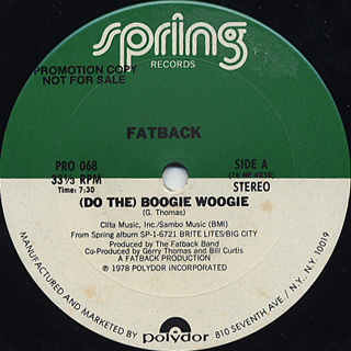 Fatback / (Do The)Boogie Woogie back