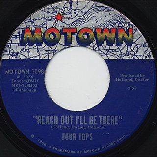 Four Tops / Reach Out I'll Be There c/w Until You Love Someone front