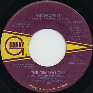 Temptations / Glasshouse c/w The Prophet front