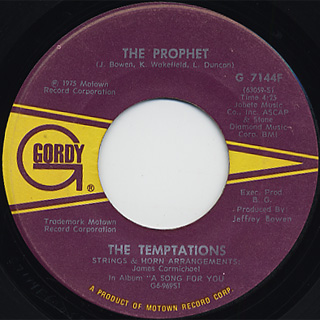 Temptations / Glasshouse c/w The Prophet back