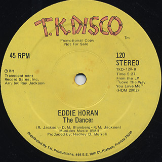 Eddie Horan / Turn My World Back Around c/w The Dancer back
