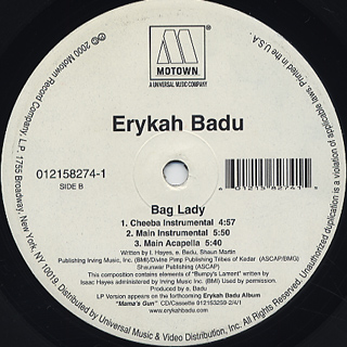Erykah Badu / Bag Lady back
