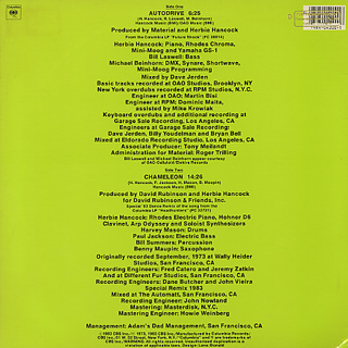 Herbie Hancock / Autodrive c/w Chameleon('83 Dance Remix) back