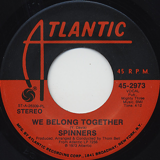 Spinners / We Belong Together c/w Ghetto Child front