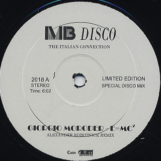 Giorgio Moroder / E=MC2 Remixes Giorgio Moroder / E=MC2 Remixes