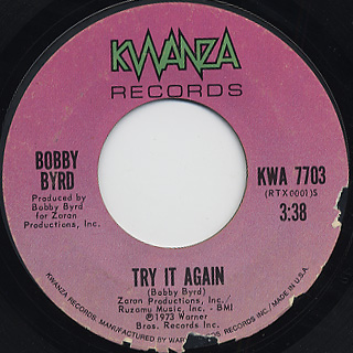 Bobby Byrd / Try It Again front